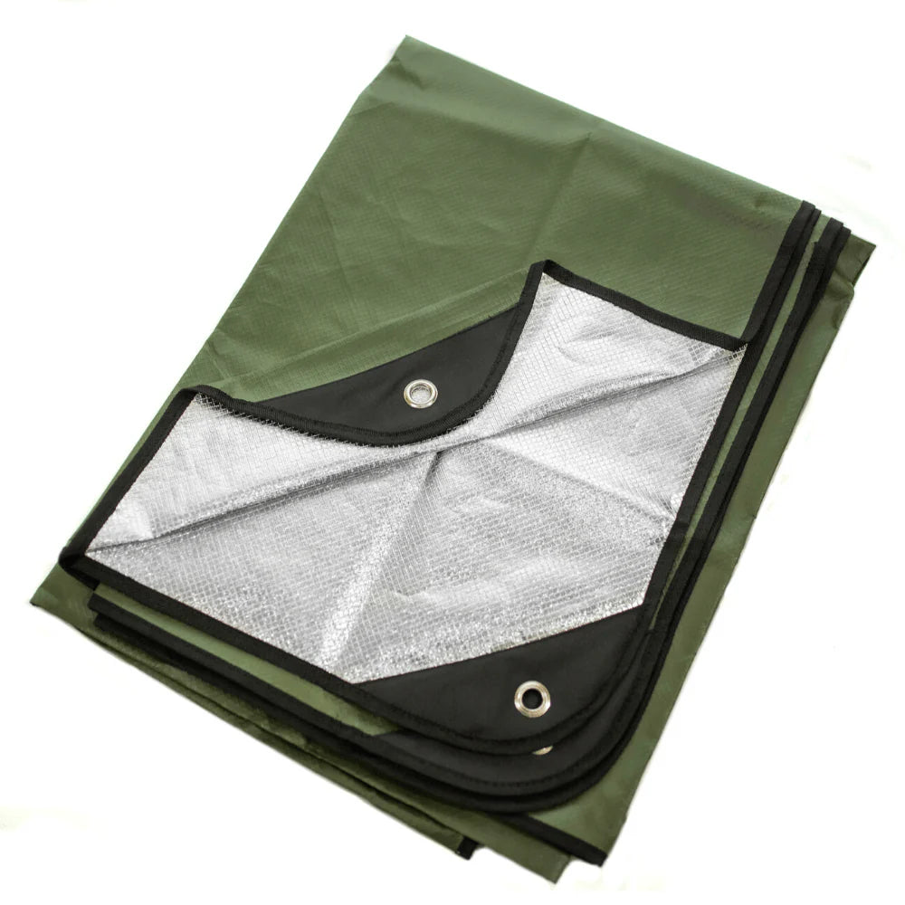 medical tarp Arcturus Outdoor Survival Blanket 60" x 82" Olive Green
