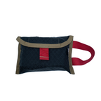 Refuge Medical POC-Kit First Aid Kit - Black with tan trim, red side handle and red pull open tab