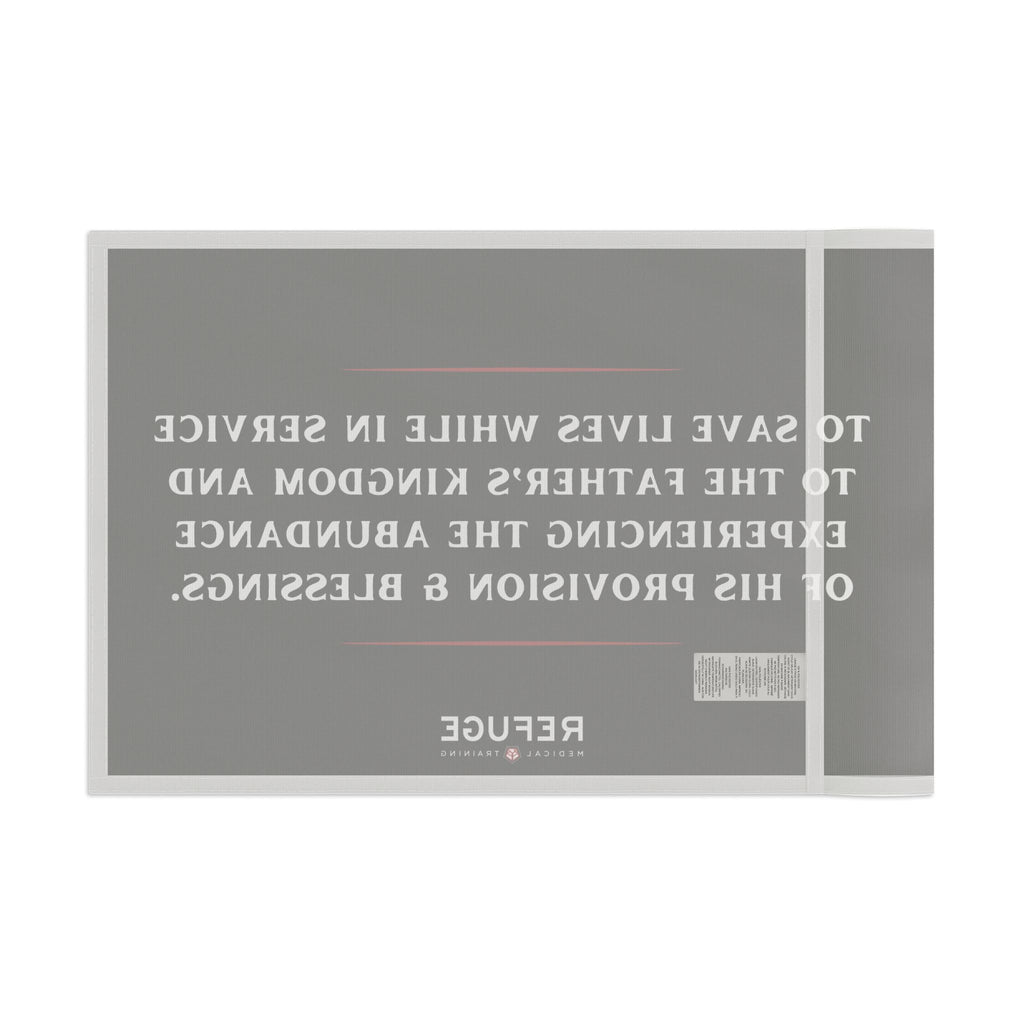 MISSION STATEMENT FLAG - 18" x 12" Home Decor Refuge Medical