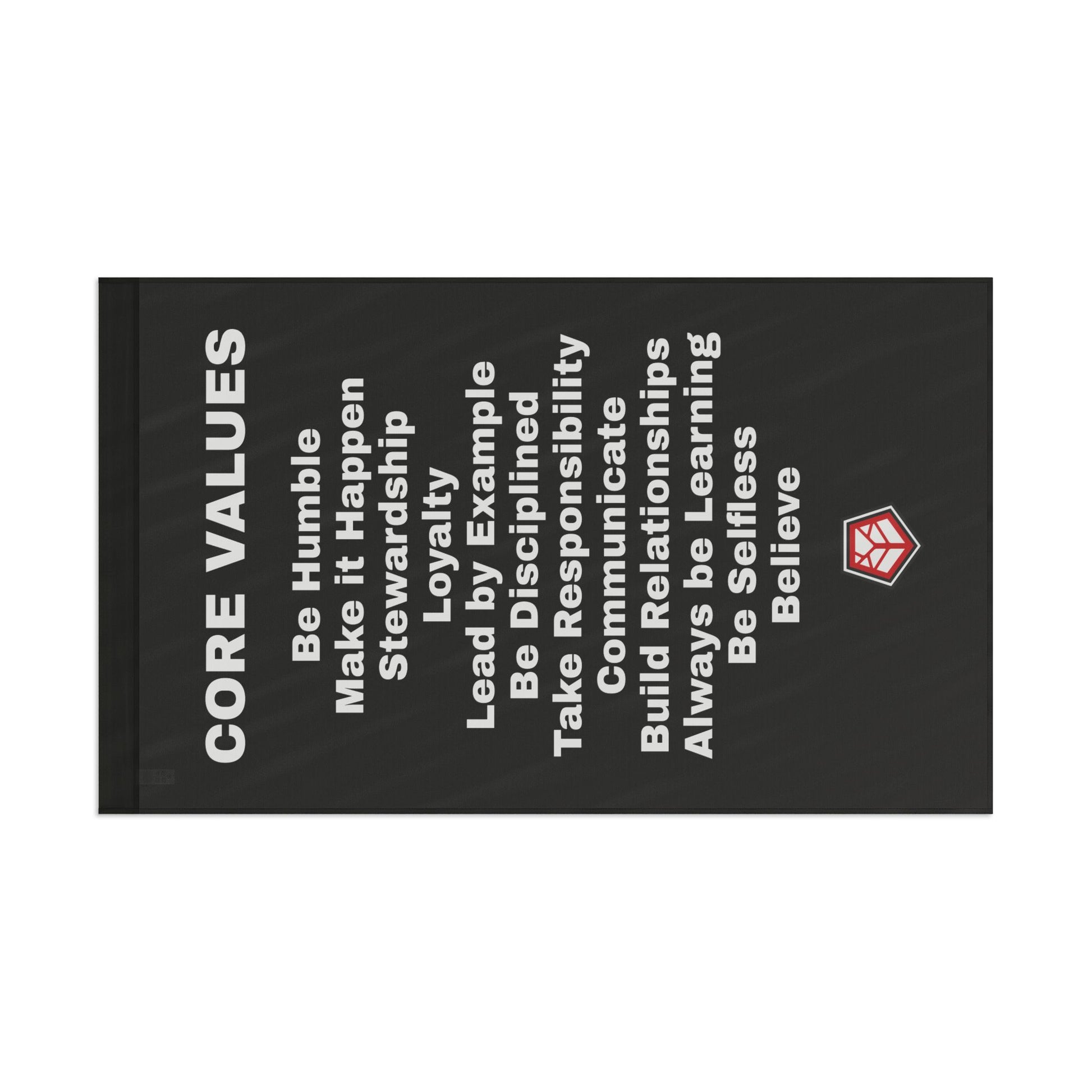 CORE VALUES FLAG - 60" x 36" Home Decor Refuge Medical