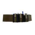 Refuge Medical Ankle First Aid Kit - Ranger Green (open, laid out)