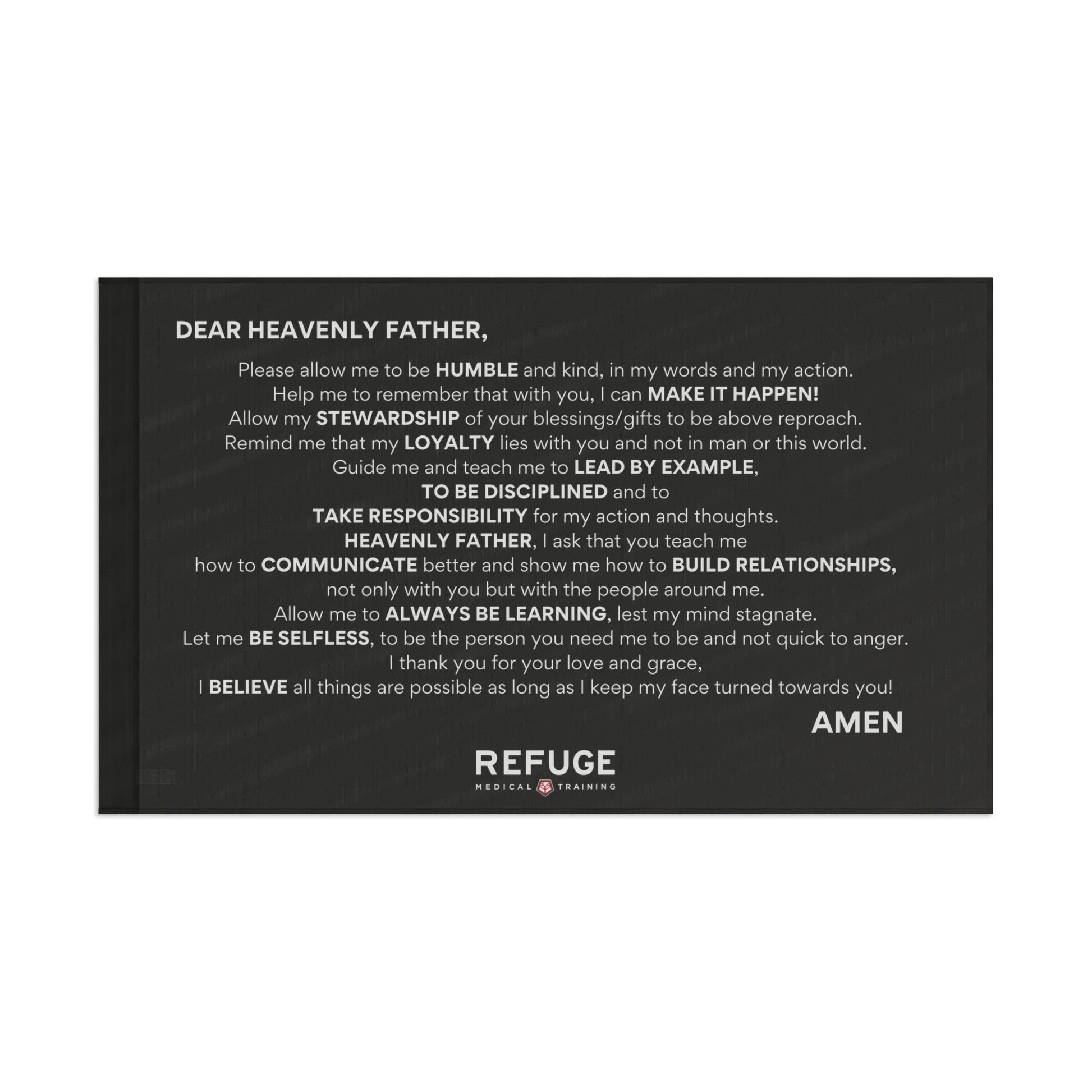 CORE VALUES PRAYER FLAG - 60" x 36" Home Decor Refuge Medical
