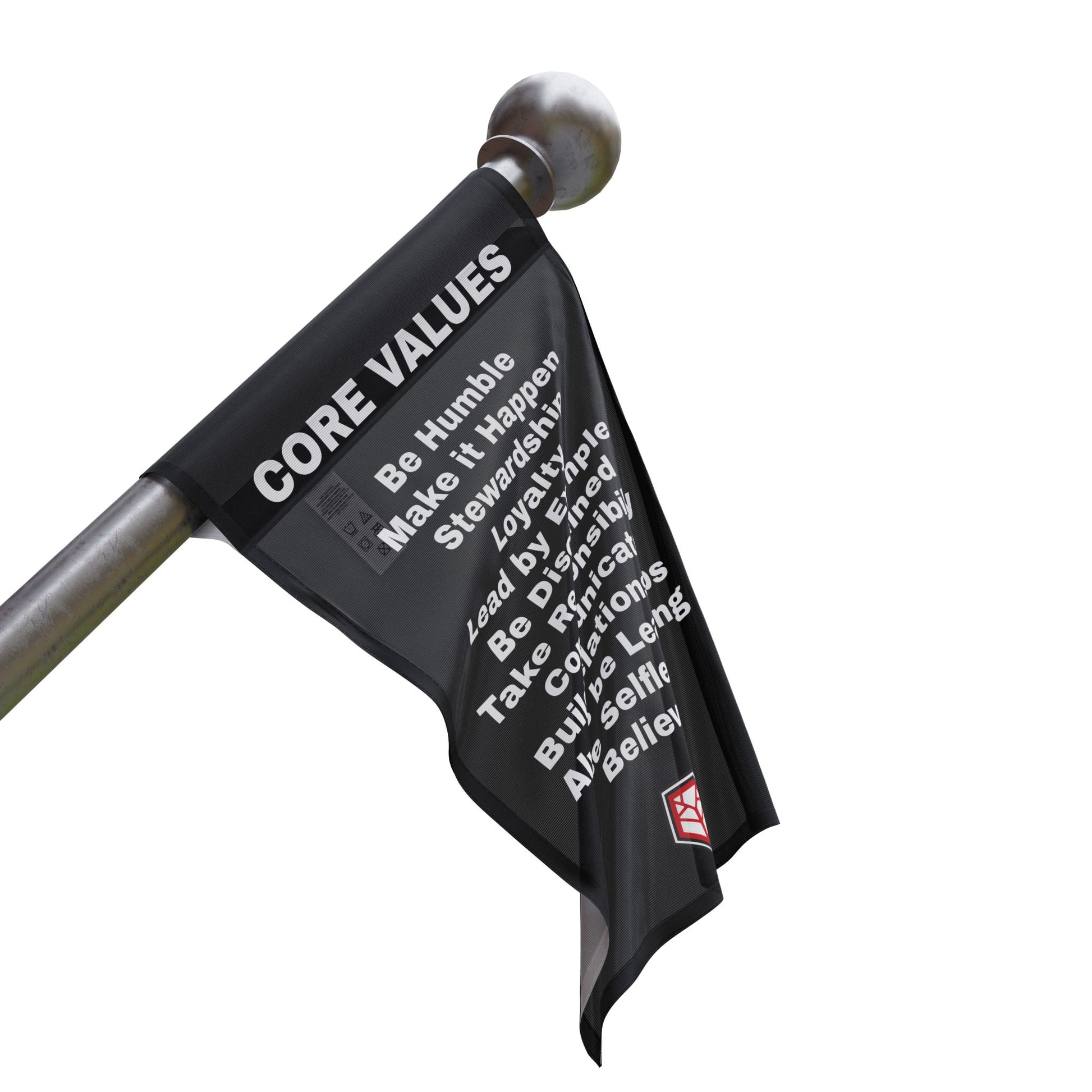 CORE VALUES FLAG - 18" x 12" Home Decor Refuge Medical
