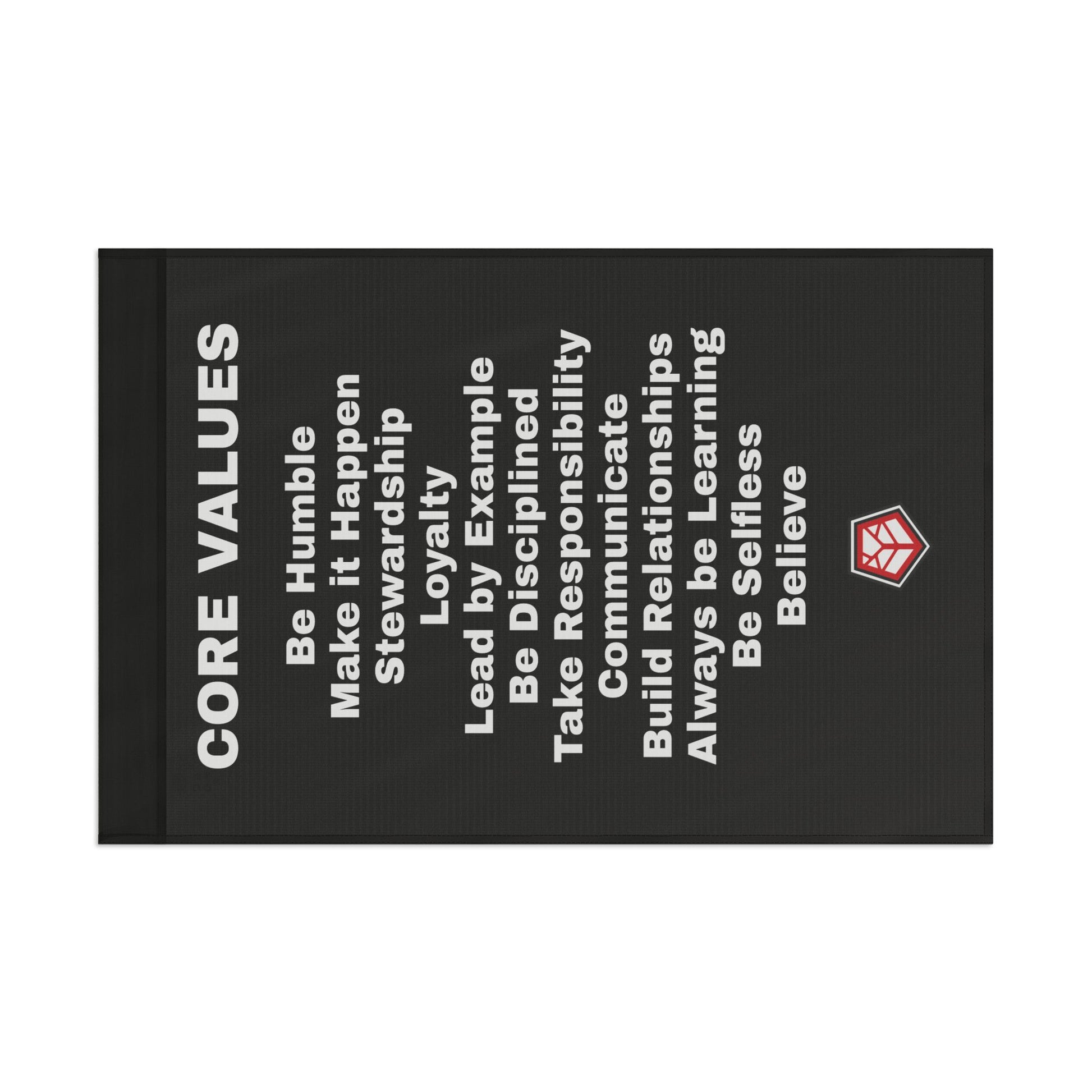 CORE VALUES FLAG - 36" x 24" Home Decor Refuge Medical