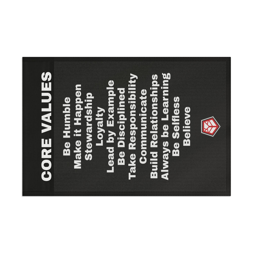CORE VALUES FLAG - 18" x 12" Home Decor Refuge Medical