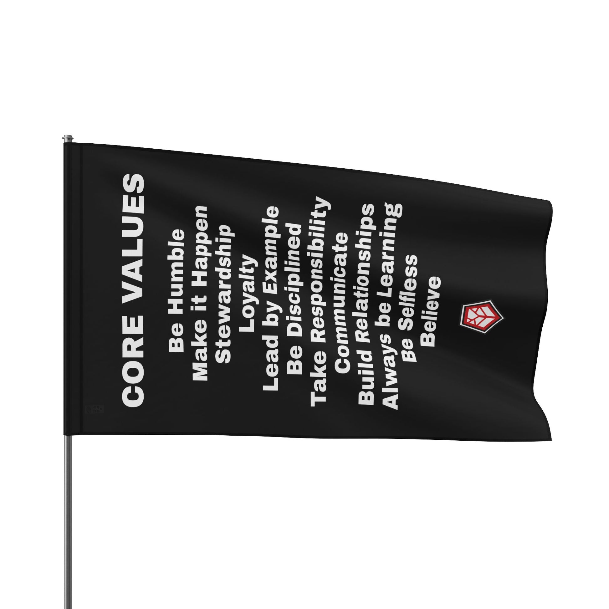 CORE VALUES FLAG - 18" x 12" Home Decor Refuge Medical