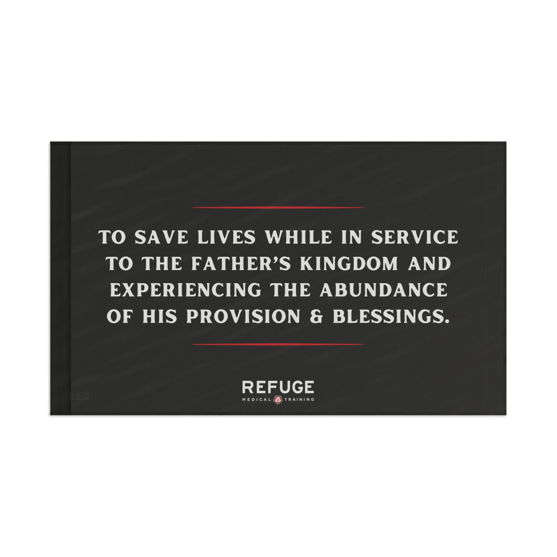 MISSION STATEMENT FLAG - 60" x 36" Home Decor Refuge Medical