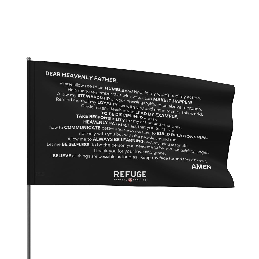 CORE VALUES PRAYER FLAG - 18" x 12" Home Decor Refuge Medical