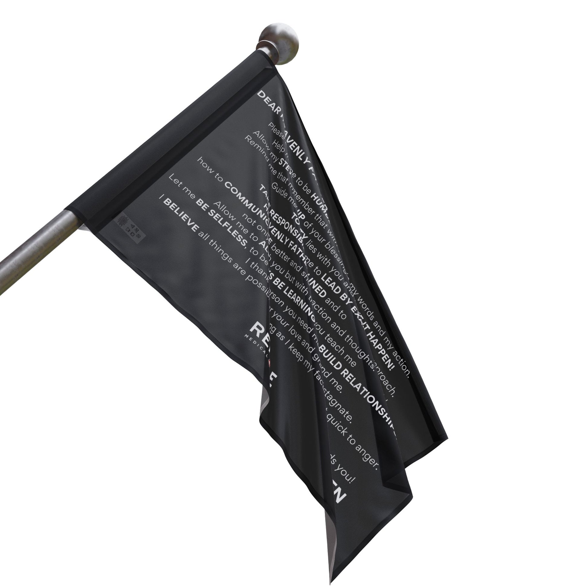 CORE VALUES PRAYER FLAG - 18" x 12" Home Decor Refuge Medical