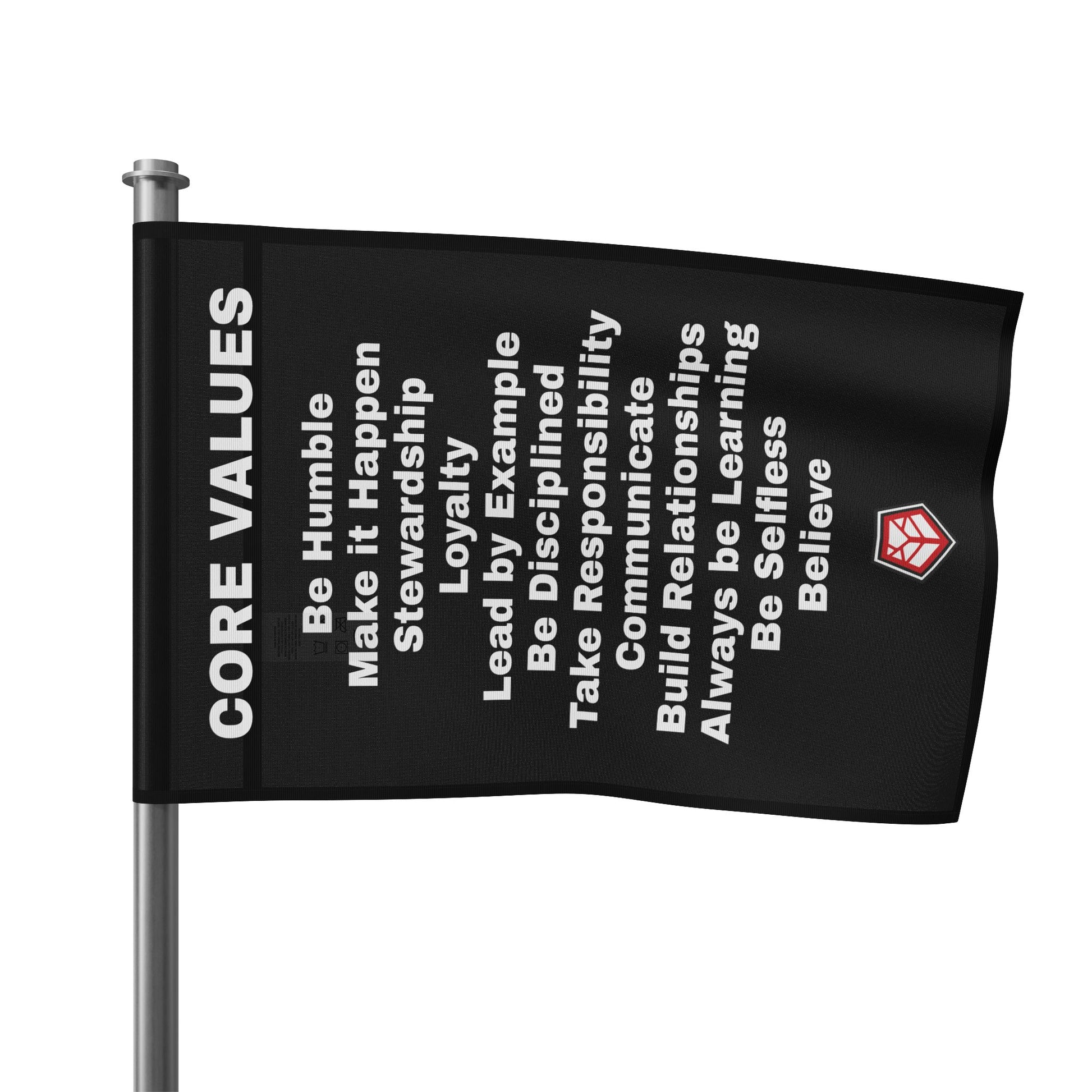 CORE VALUES FLAG - 18" x 12" Home Decor Refuge Medical