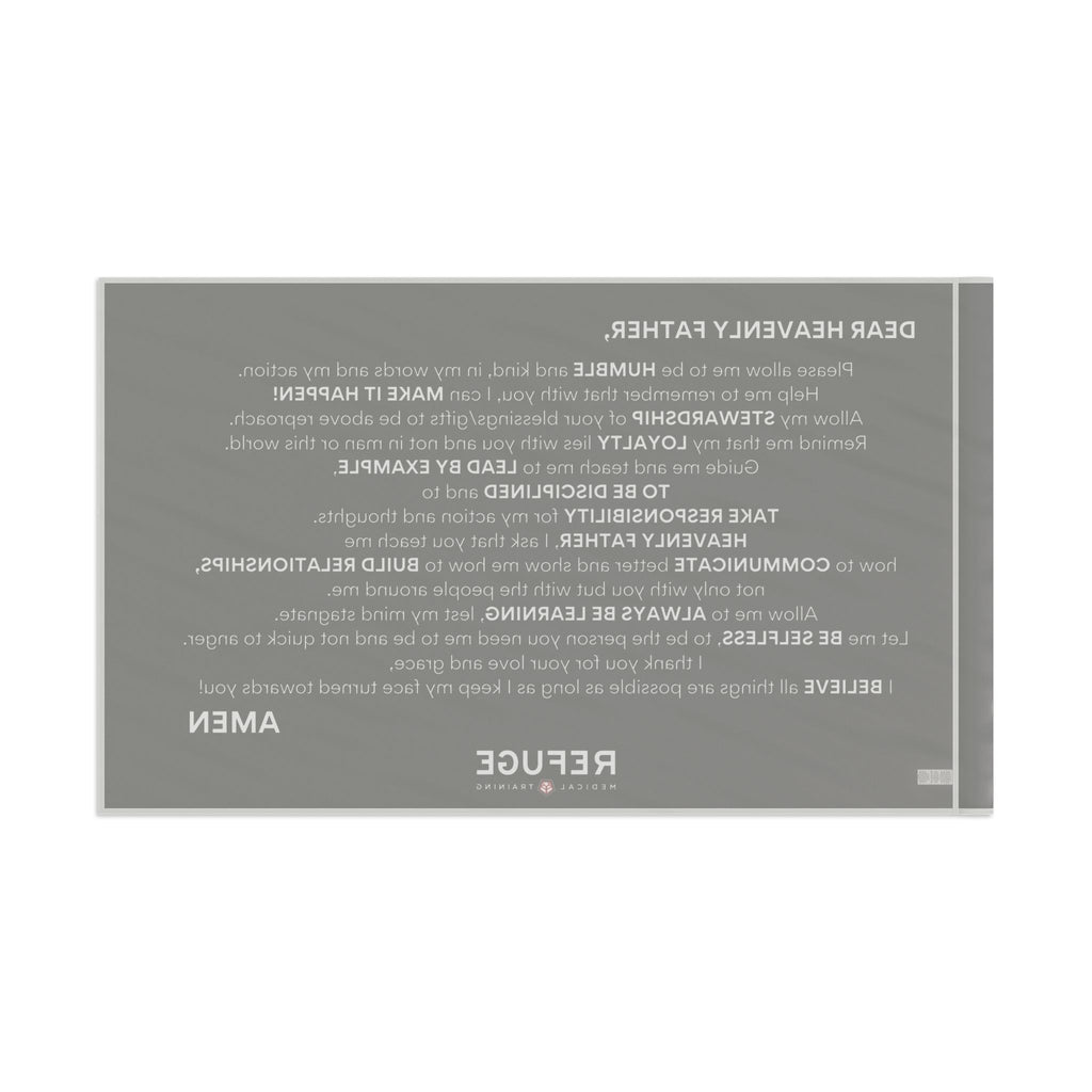 CORE VALUES PRAYER FLAG - 18" x 12" Home Decor Refuge Medical