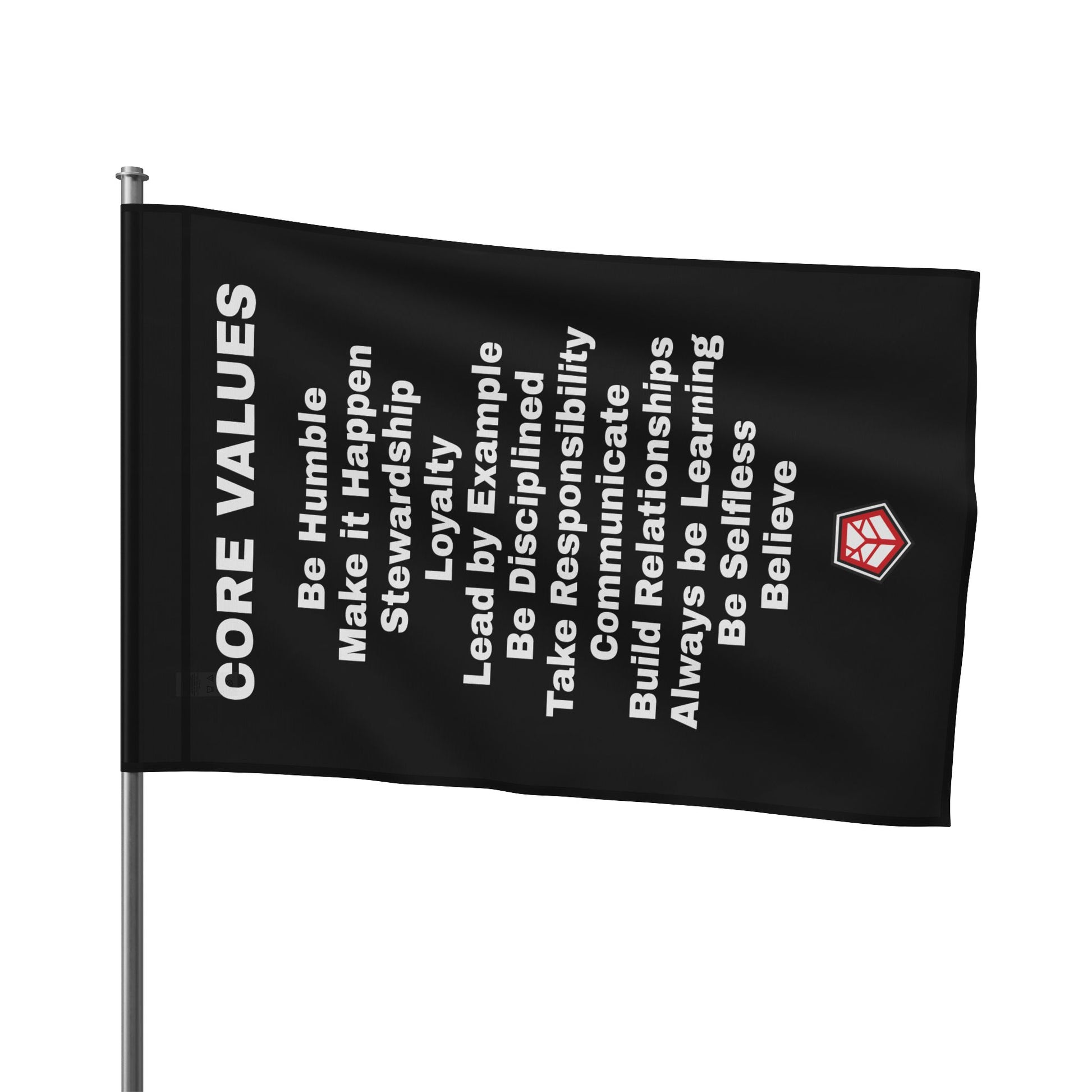 CORE VALUES FLAG - 18" x 12" Home Decor Refuge Medical