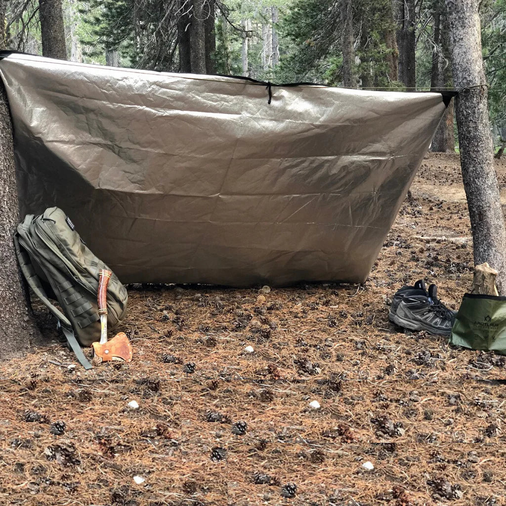 ARCTURUS OUTDOOR SURVIVAL BLANKET 60" X 82" - Olive Green Medical Components Refuge Medical