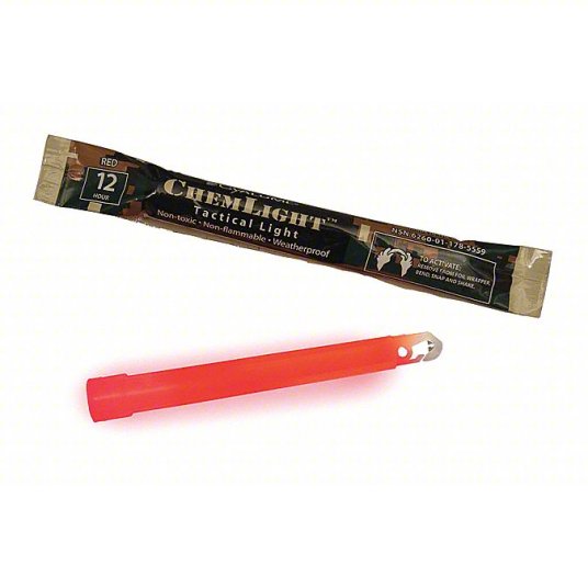 6” RED CHEMLIGHT - Default Title Medical Components Refuge Medical