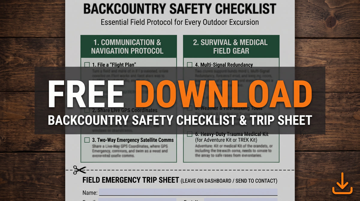 REFUGE BACKCOUNTRY SAFETY CHECKLIST