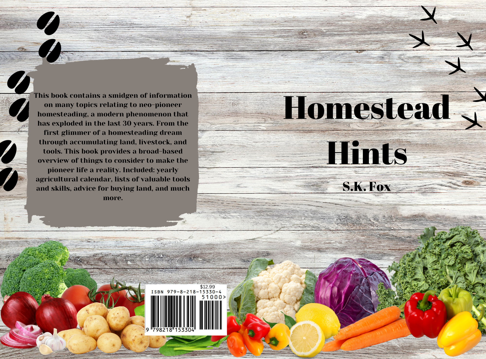 Front and back cover of Homestead Hints but S.K. Foxs
