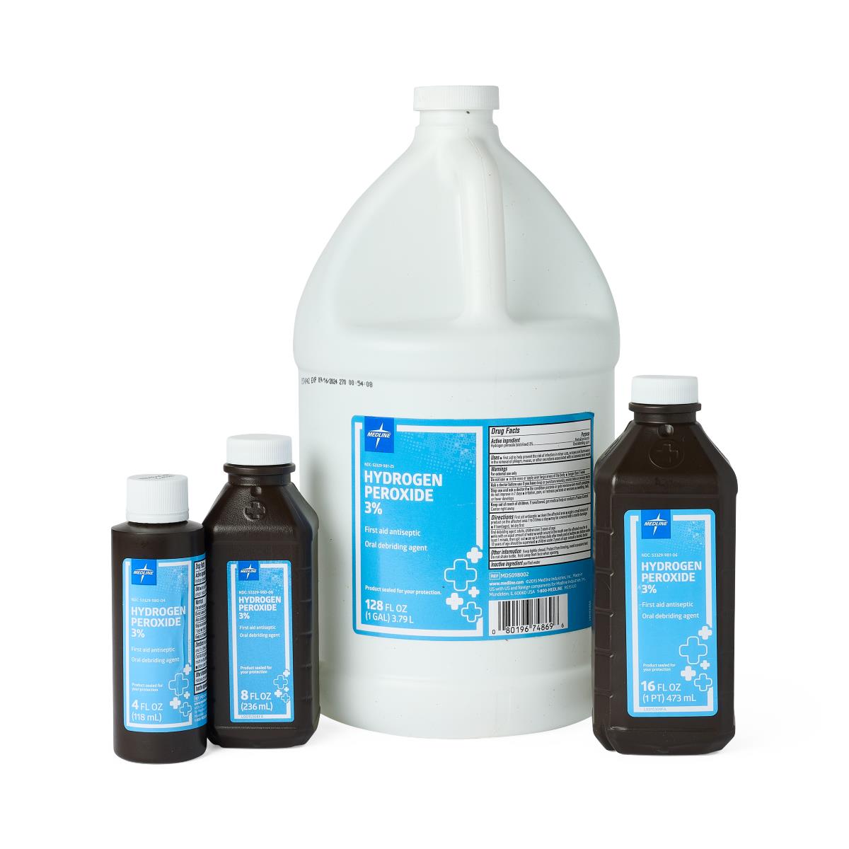 HYDROGEN PEROXIDE 3% - 4 oz Medical Components Refuge Medical