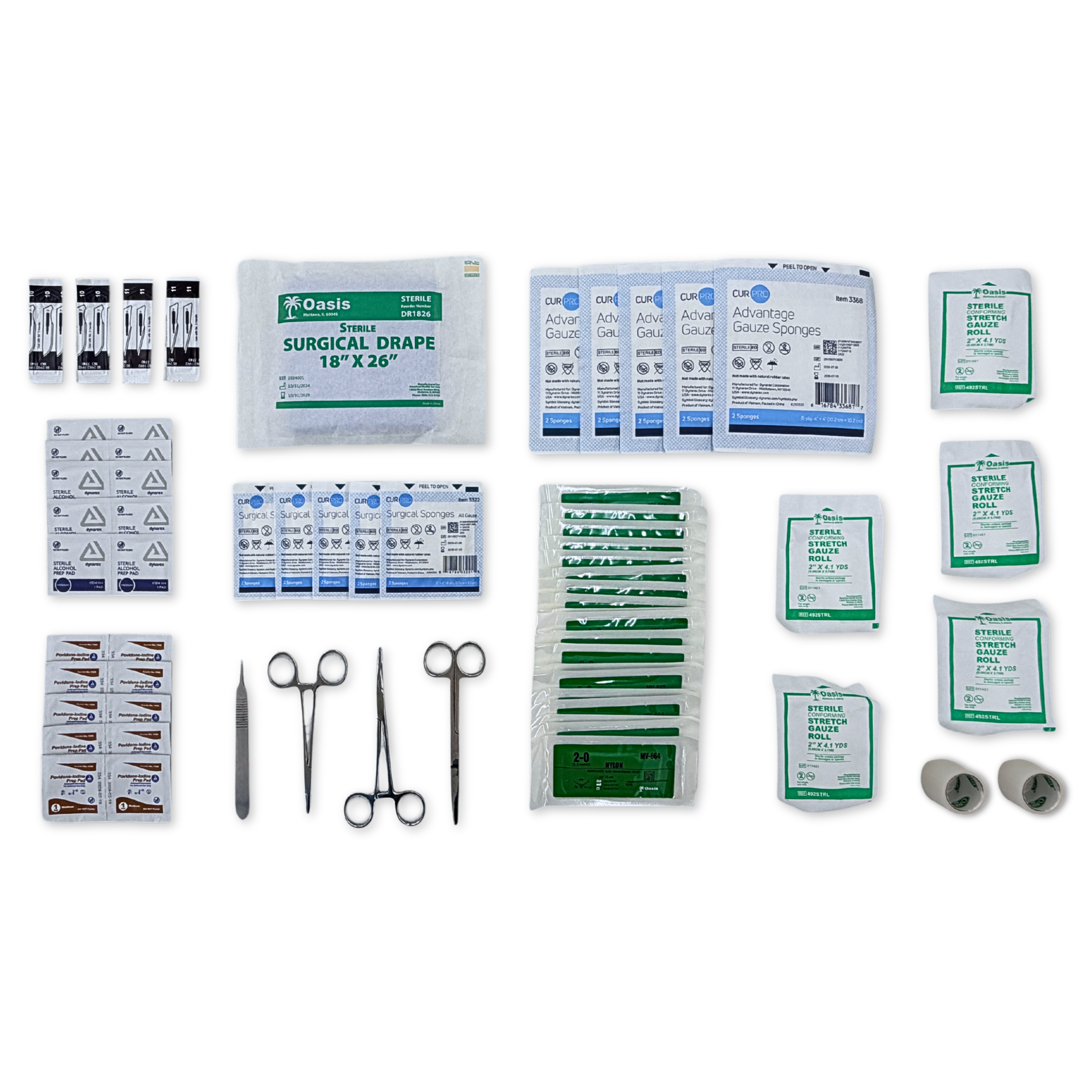 76PC ADVANCED SUTURE/SURGICAL KIT