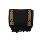 Refuge Medical SOB FAK First Aid Kit - Black (back) showing mounting MOLL-E straps