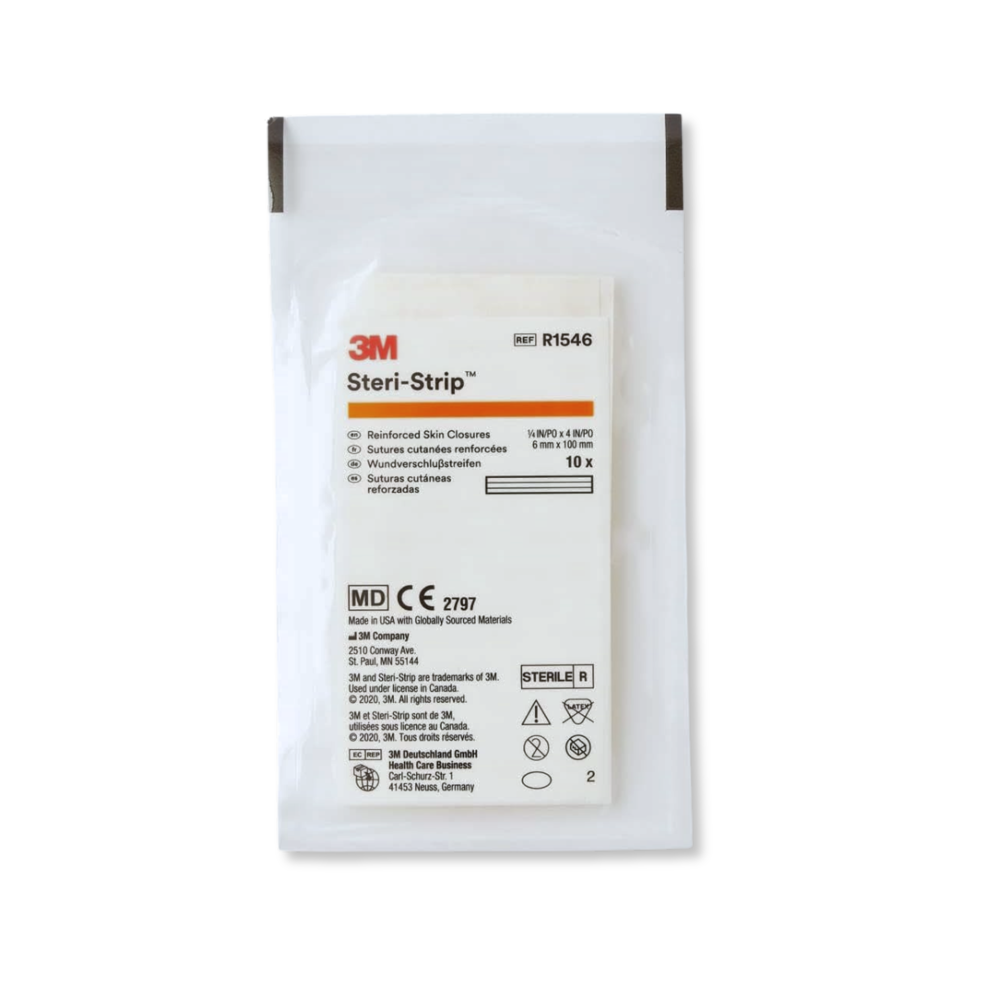 STERI-STRIP SKIN CLOSURES 1/4" X 4"