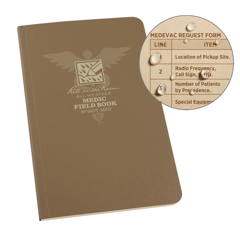 MEDIC FIELD BOOK - RITE IN RAIN - Default Title Medical Components Refuge Medical