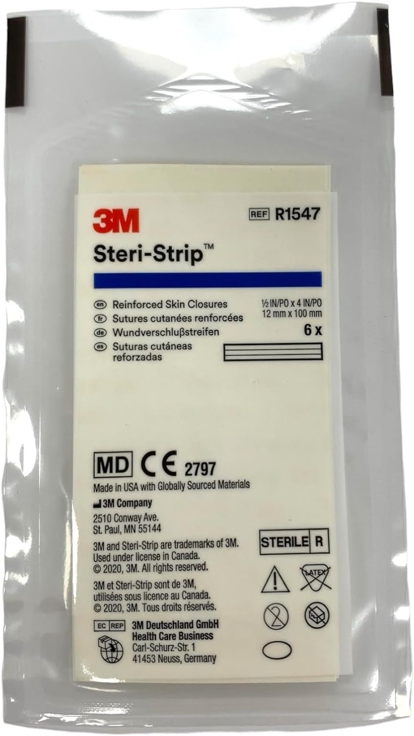 STERI-STRIP SKIN CLOSURES 1/2" X 4"