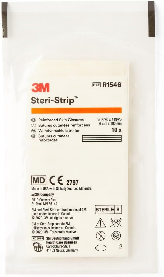 STERI-STRIP SKIN CLOSURES 1/4" X 4"