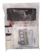 components from surgical set in poly bag