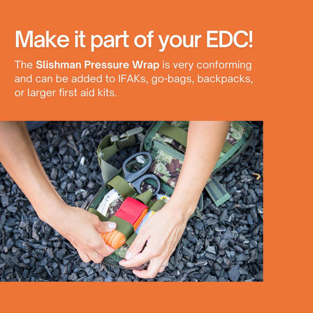 SLISHMAN PRESSURE WRAP - Orange / Wrap Only Medical Components Refuge Medical
